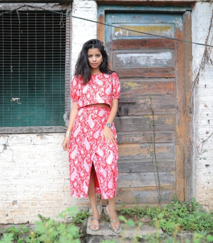 Elegant Red Co ord Set